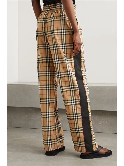 burberry cotton wide leg trouser|Burberry trousers vintage.